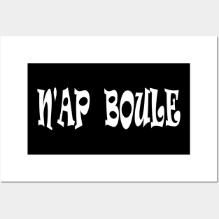 N'AP BOULE - IN WHITE - FETERS AND LIMERS – CARIBBEAN EVENT DJ GEAR Posters and Art